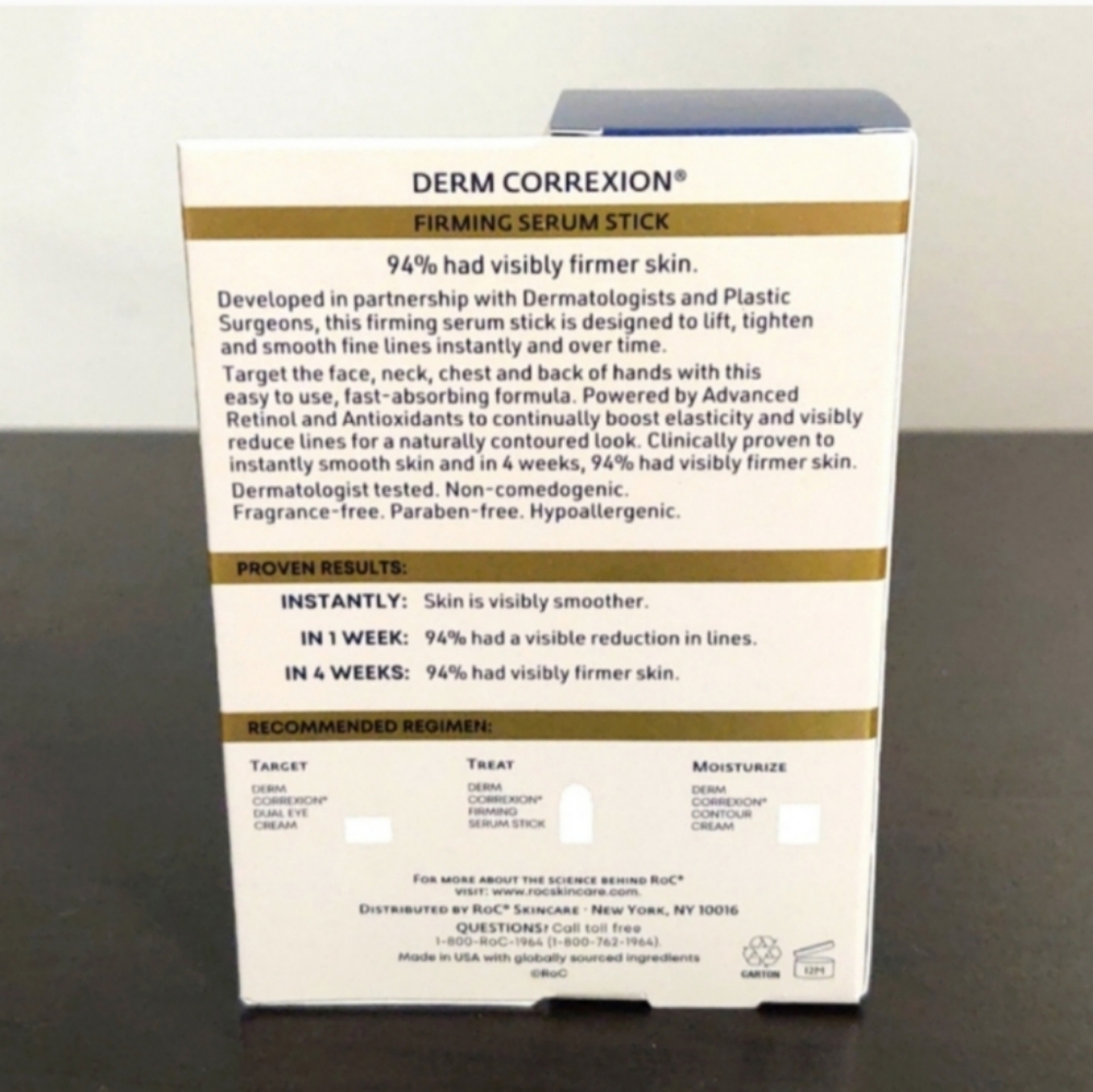 NEW LAUNCH ROC RETINOL CORRECTION FIRMING STICK NWT - Picture 2 of 2